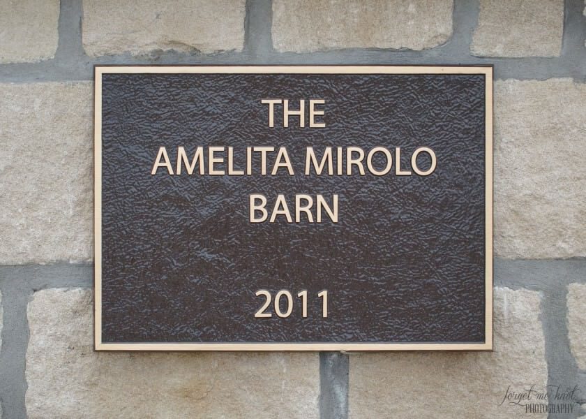 sign at Amelita Mirolo Barn