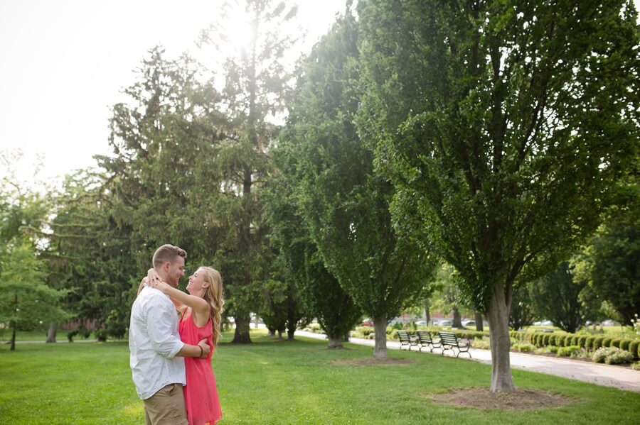 Schiller Park Engagement - Columbus Wedding Photographer - Loving Couple