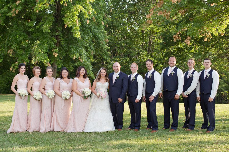 wedding party at grand vue park west virginia