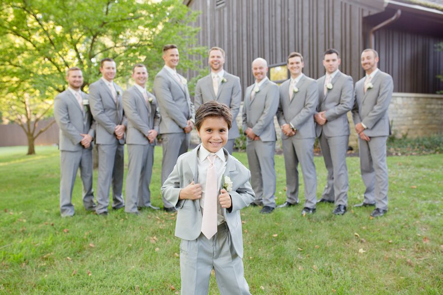 ring bearer with groomsmen
