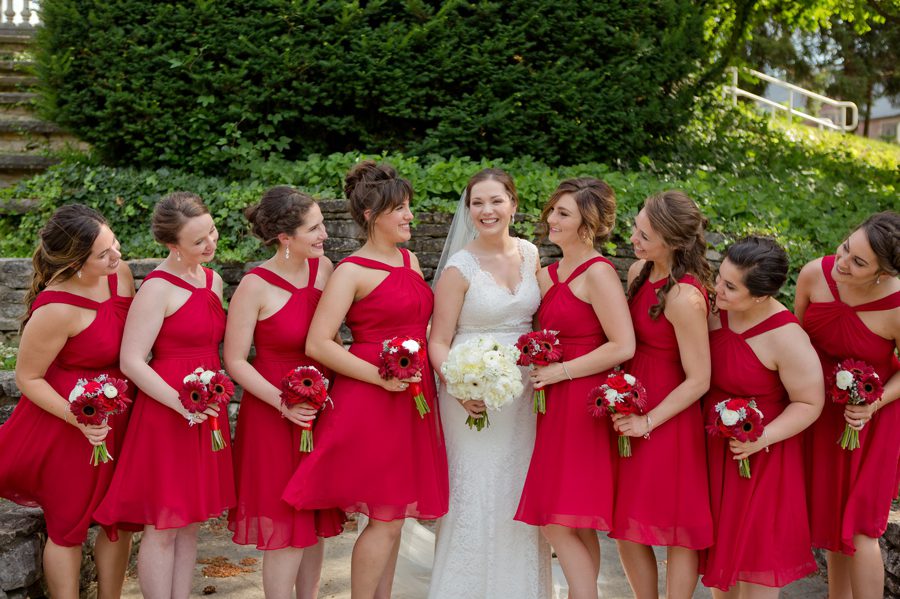The Blackwell Columbus OH laughing bridesmaids