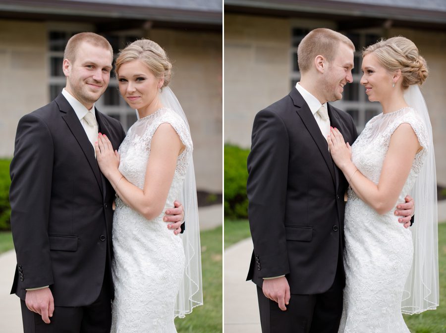 bride and groom photos at St. Christopher Catholic