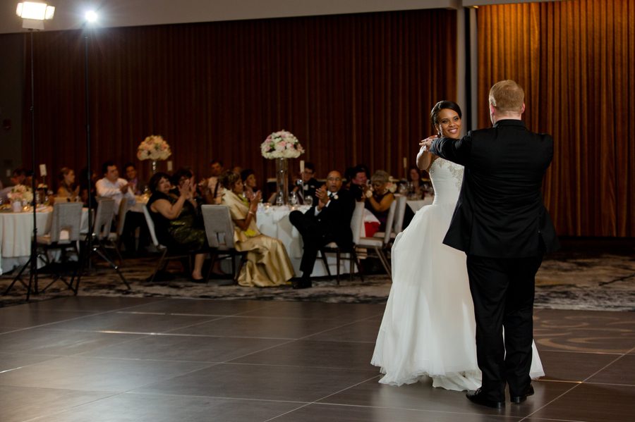 married couple dancing at The Hilton Downtown Columbus