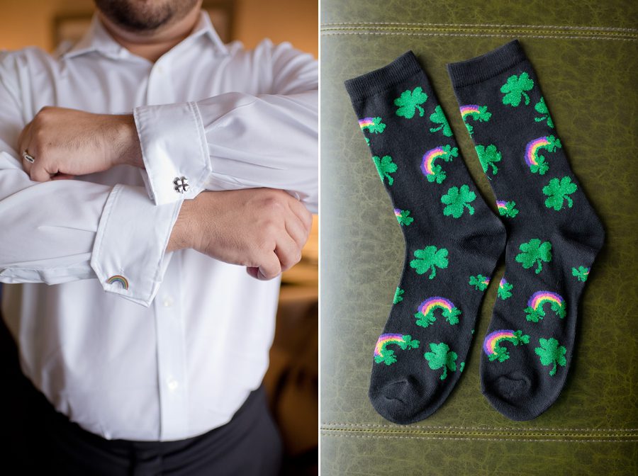 grooms st. patrick's day socks