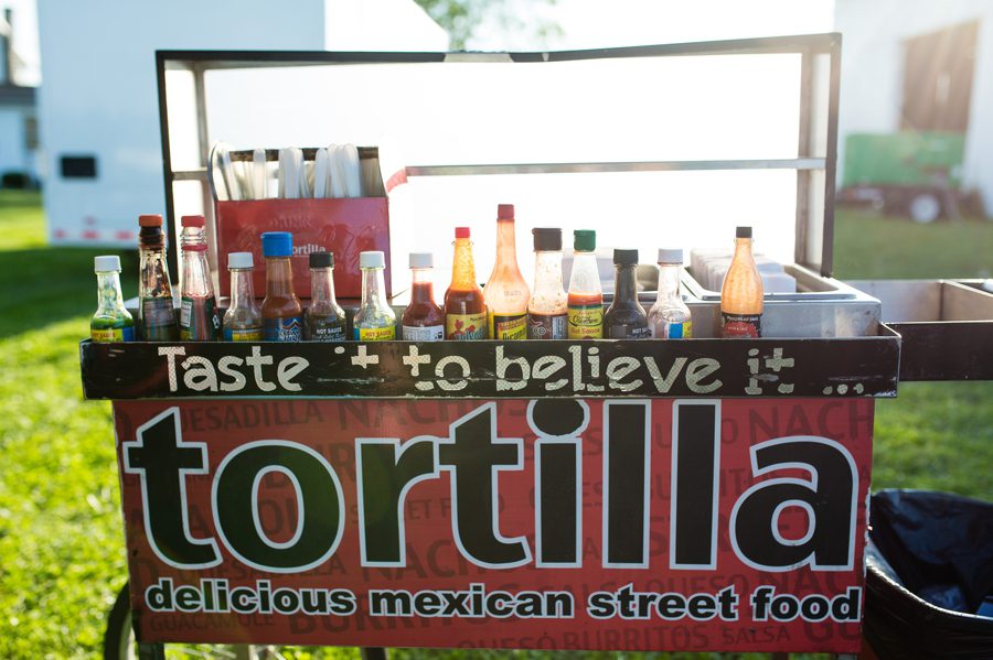 food truck tortilla hot sauce selections