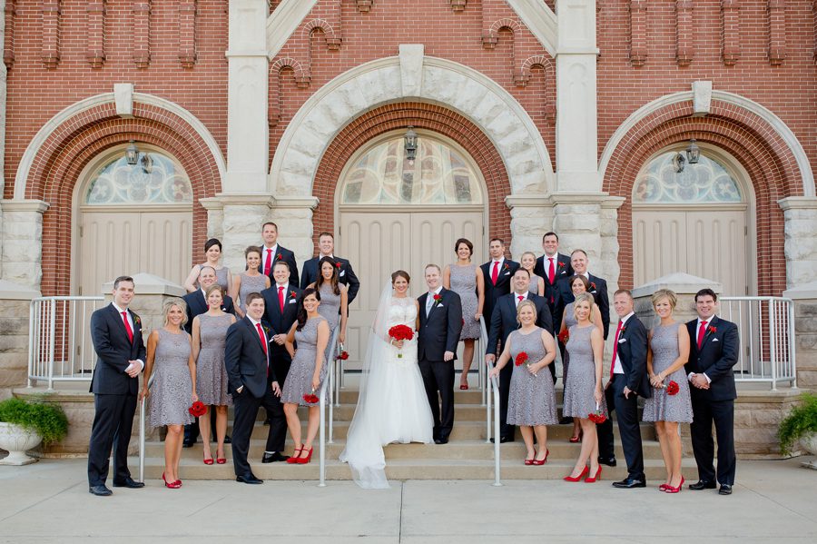 wedding party at immaculate conception parish church in celina ohio