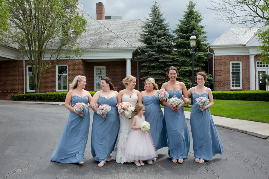 bridesmaids walking at wedgewood