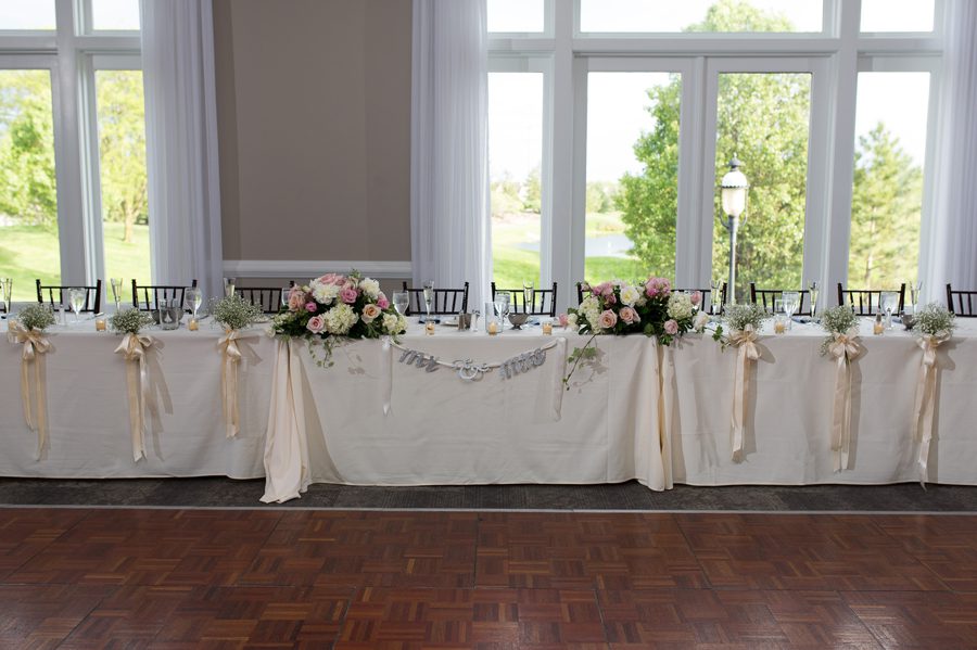 head table photo at wedgewood country club