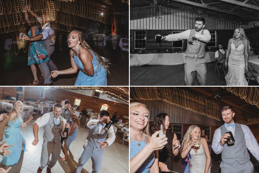 dancing reception photos at Pine Lodge Wedding