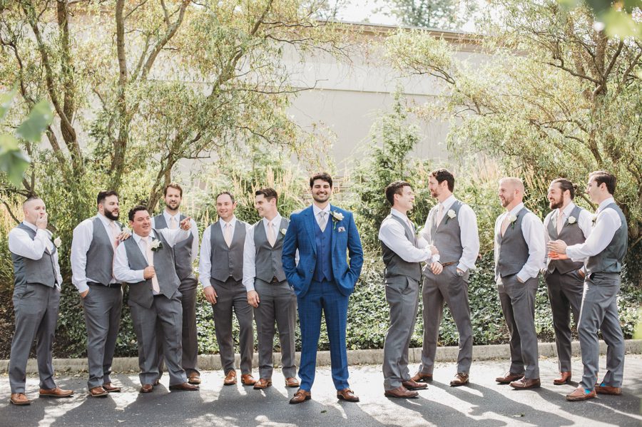 groom with groomsmen at Brookshire Event Center