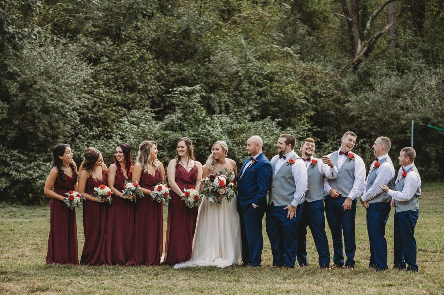 navy and wine colored wedding at Butler Ohio Wedding Photos