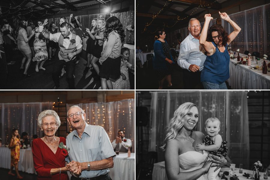 wedding reception photos of guests dancing in butler Ohio