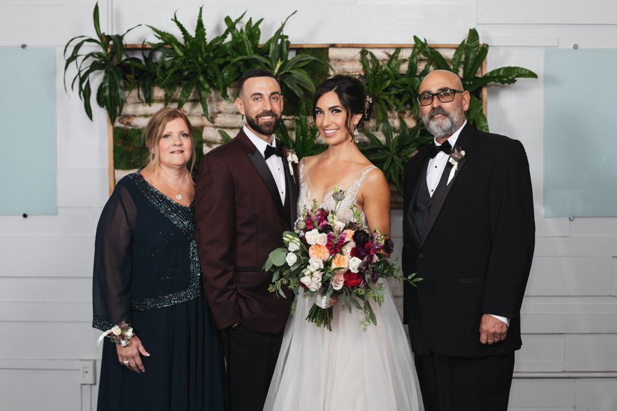 groom family photo