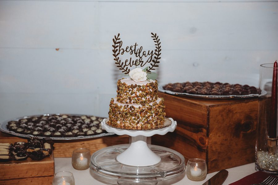 pistachio wedding cake