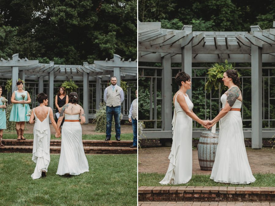 two brides getting married at Inniswood Micro Wedding