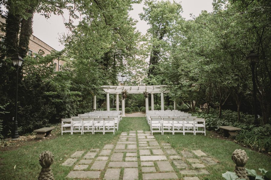 Kelton House Wedding outdoor ceremony space