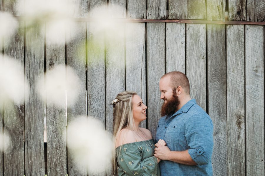 engaged couple at private farm holding hands in Mt. Sterling Ohio Engagement Photos