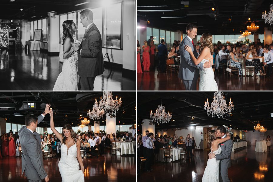 bride and groom first dances photos at The Ivory Room in Columbus Ohio